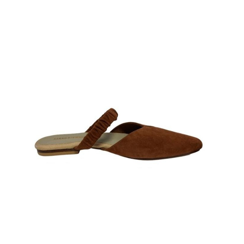 Brown Suede Mule