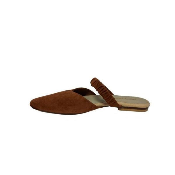Brown Suede Mule