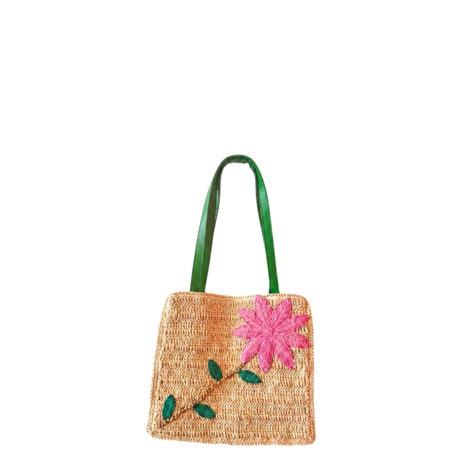 Cornelia Raffia Shoulder tote