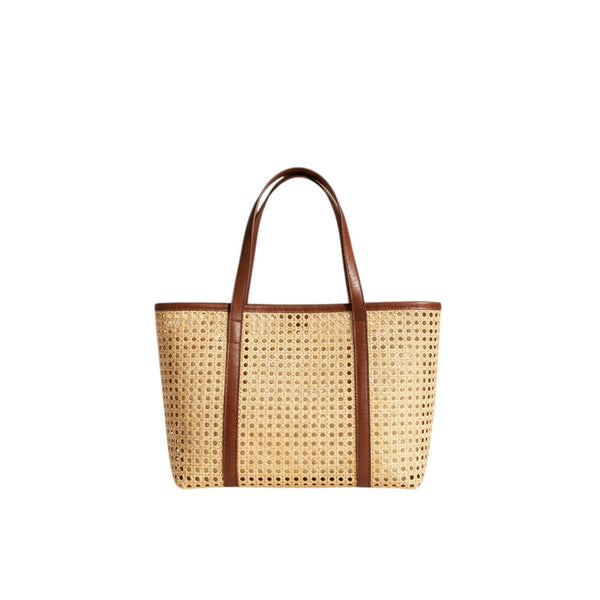 The Eleanor Midi Wicker Tote