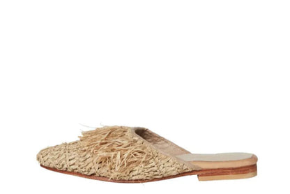 Eliza Raffia Mule