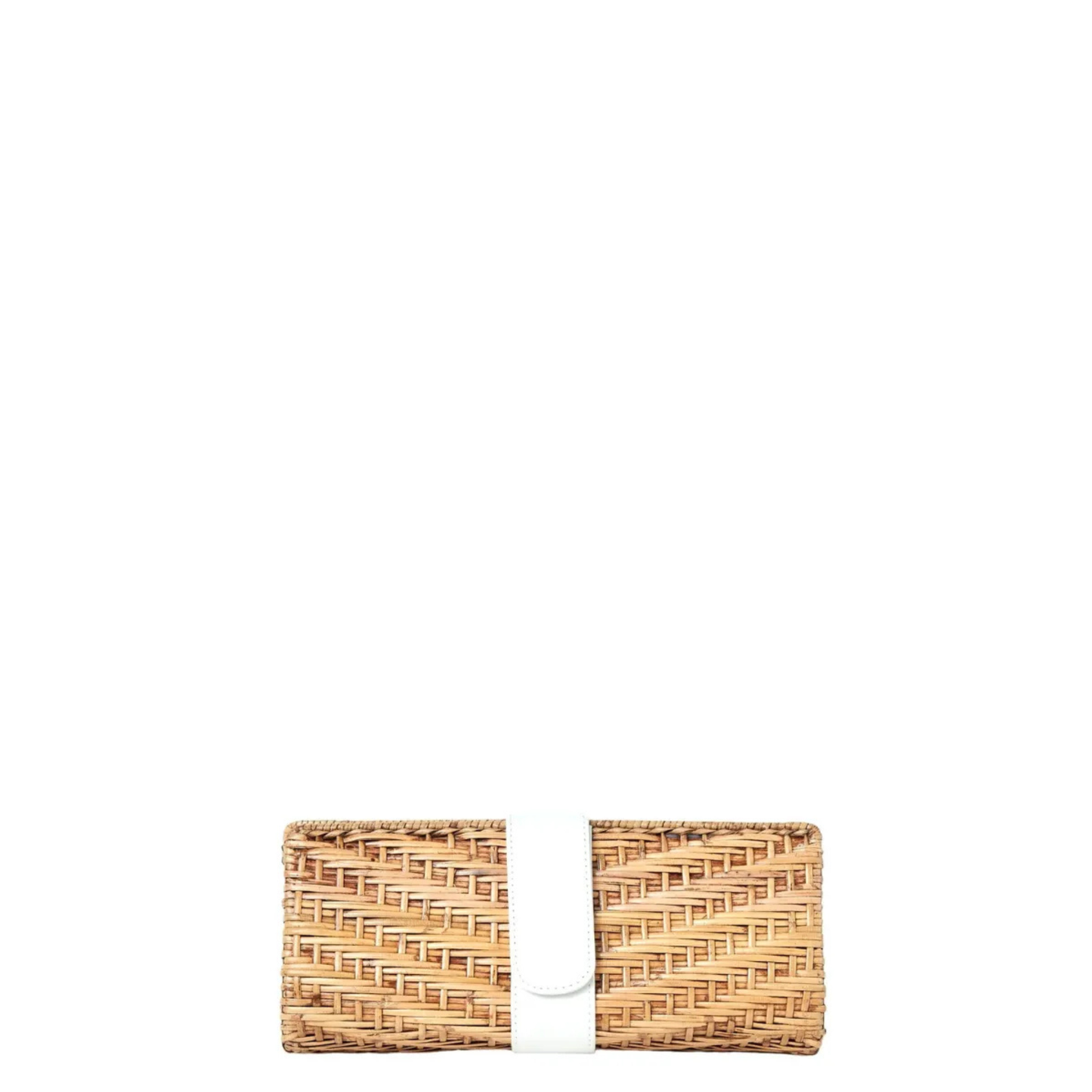 Karen Woven Rattan Clutch