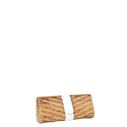 Karen Woven Rattan Clutch