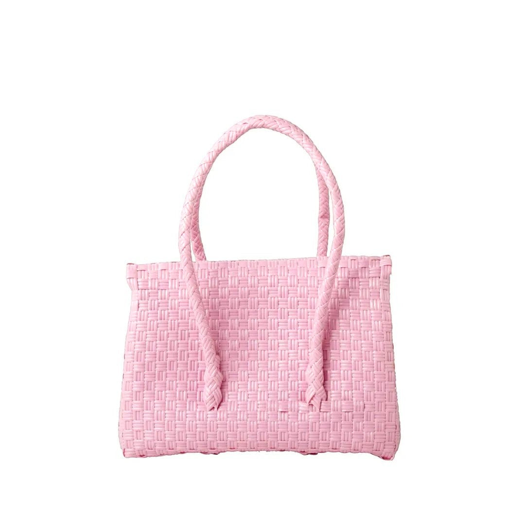 Mini Kelly Handwoven Handbag ·  Recycled Plastic