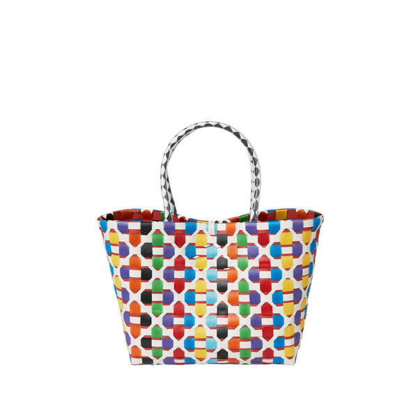 The Kensley Mini Handwoven · Floral Recycled Plastic