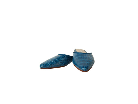 The Mabrey Croc Print Mule