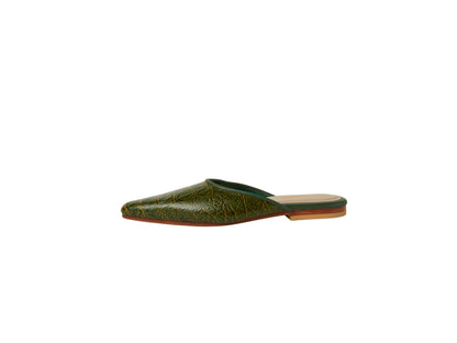 The Mabrey Croc Print Mule