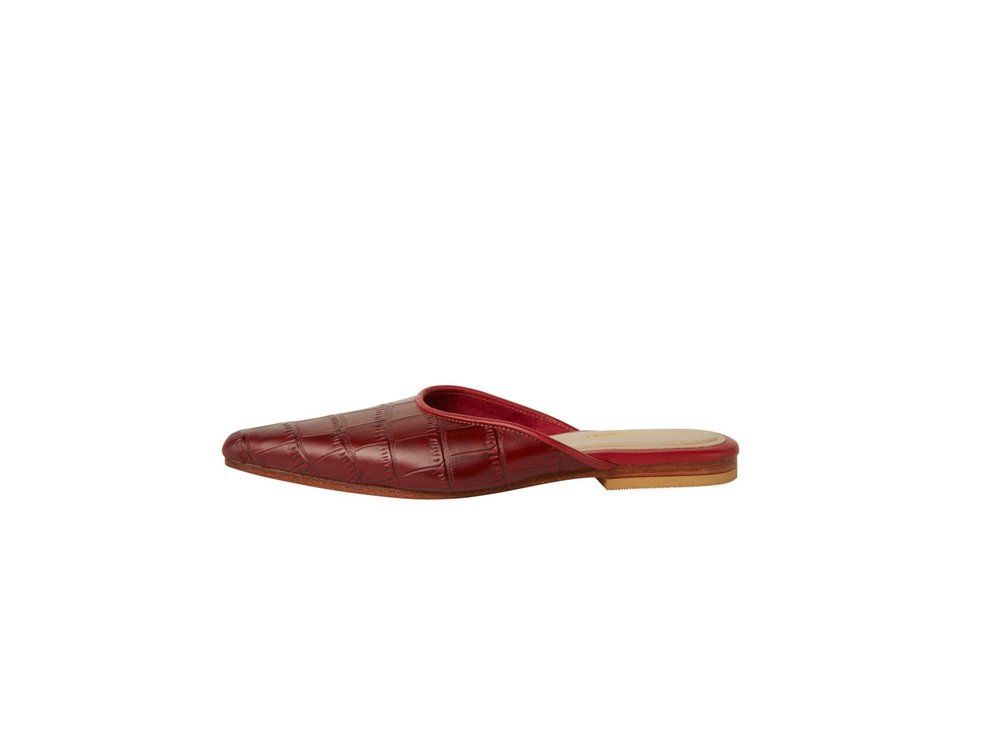 The Mabrey Croc Print Mule