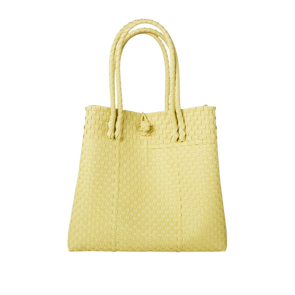 The Maxi Piper Handwoven Tote •Recycled Plastic