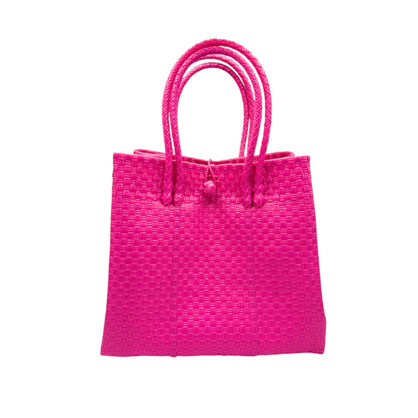 The Maxi Piper Handwoven Tote •Recycled Plastic
