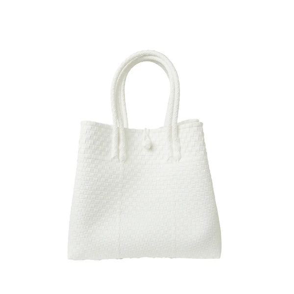 The Maxi Piper Handwoven Tote •Recycled Plastic
