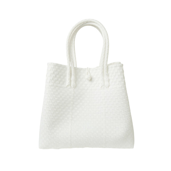 The Maxi Piper Handwoven Tote •Recycled Plastic