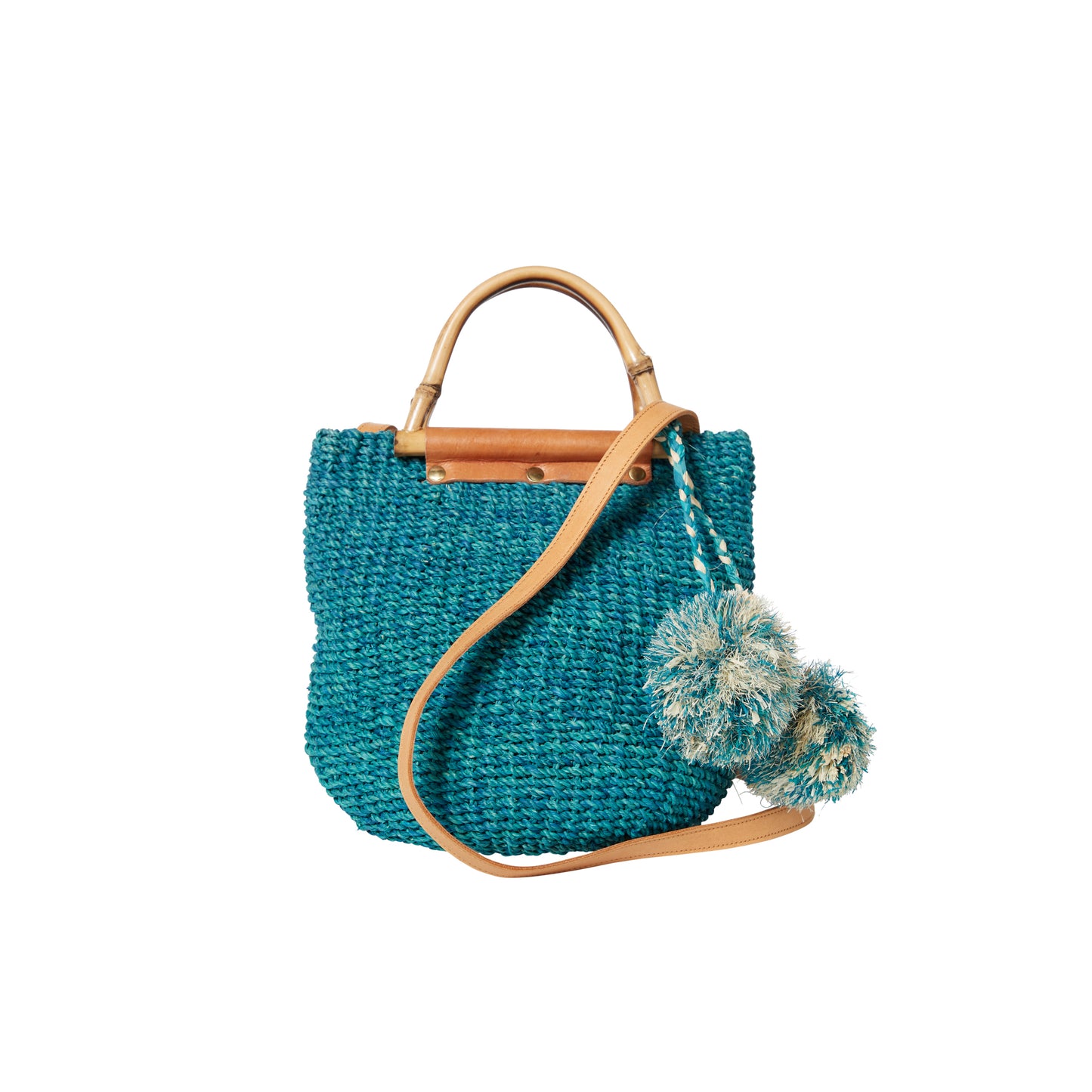 Maxi Straw Poof Crossbody