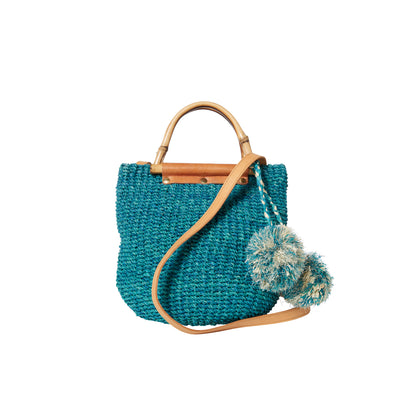 Maxi Straw Poof Crossbody