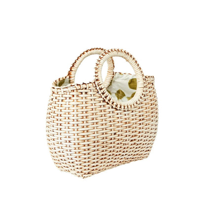 Mini Willow Cain Woven Handbag