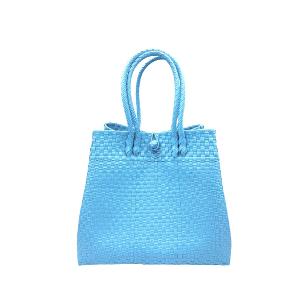 The Maxi Piper Handwoven Tote •Recycled Plastic
