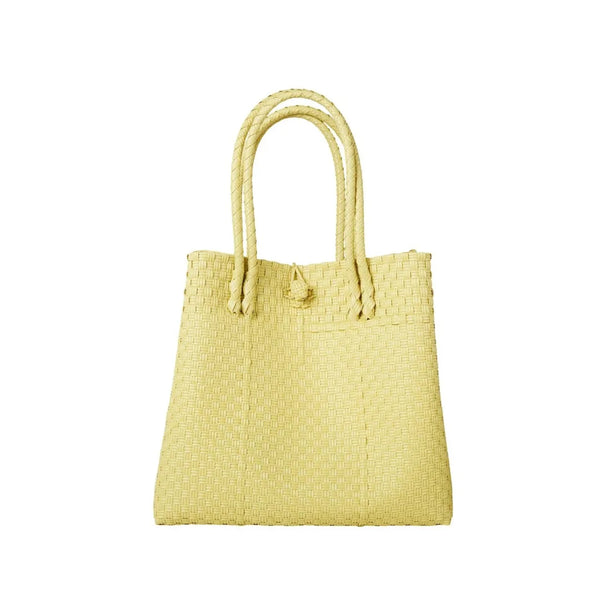 The Maxi Piper Handwoven Tote •Recycled Plastic