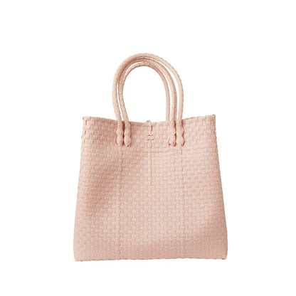 The Maxi Piper Handwoven Tote •Recycled Plastic