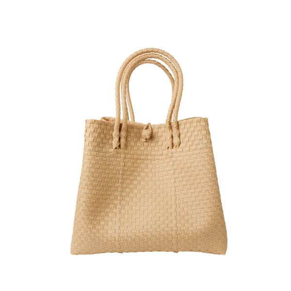 The Maxi Piper Handwoven Tote •Recycled Plastic
