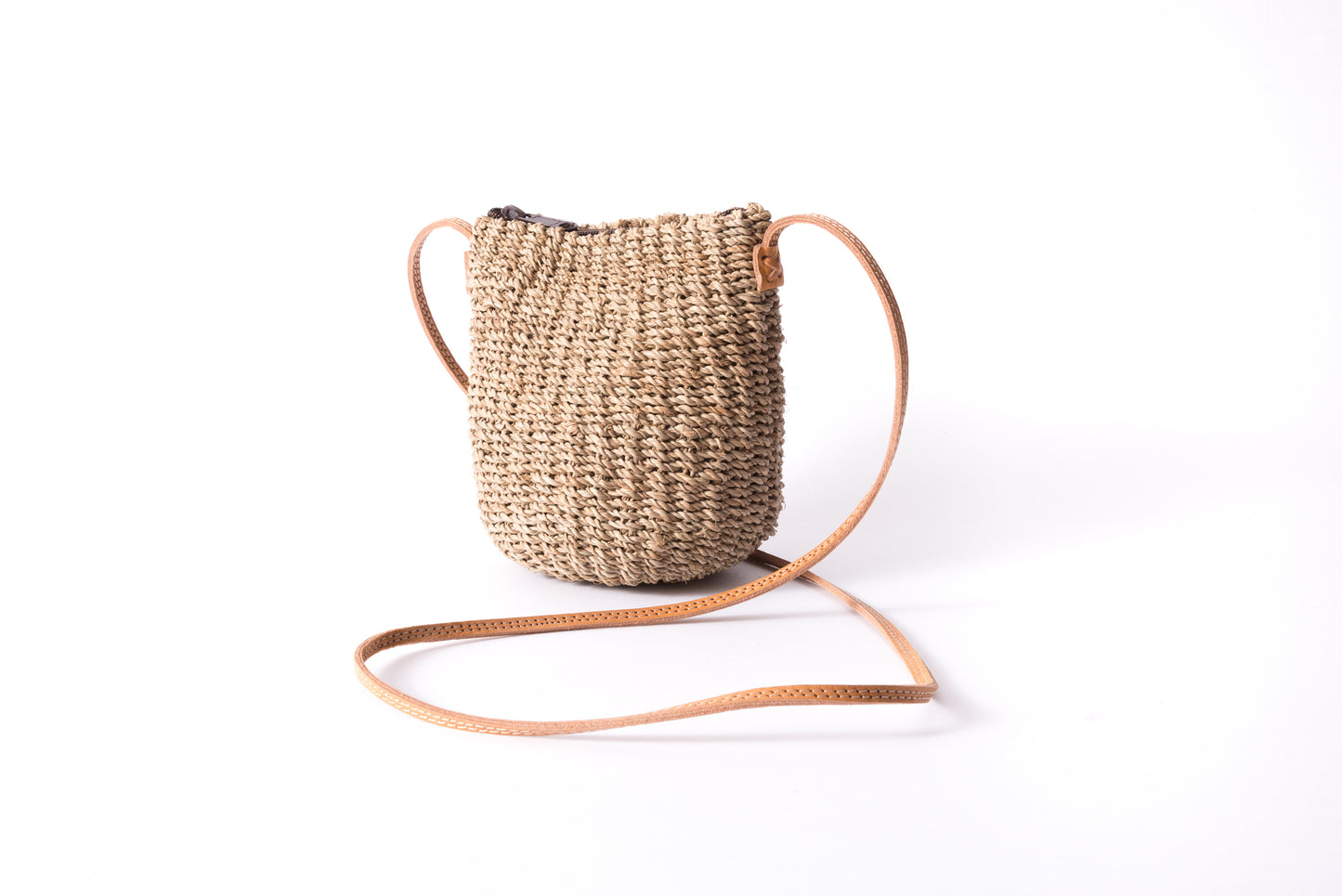 Straw Poof Crossbody
