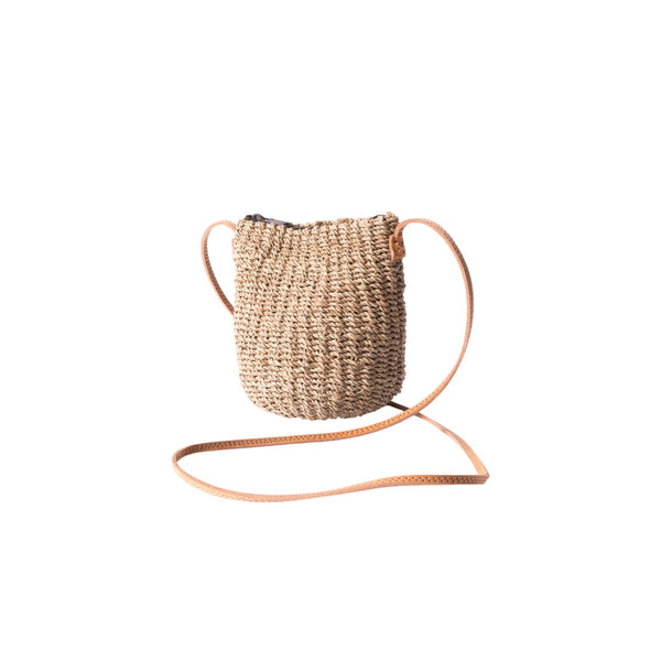 Straw Poof Crossbody