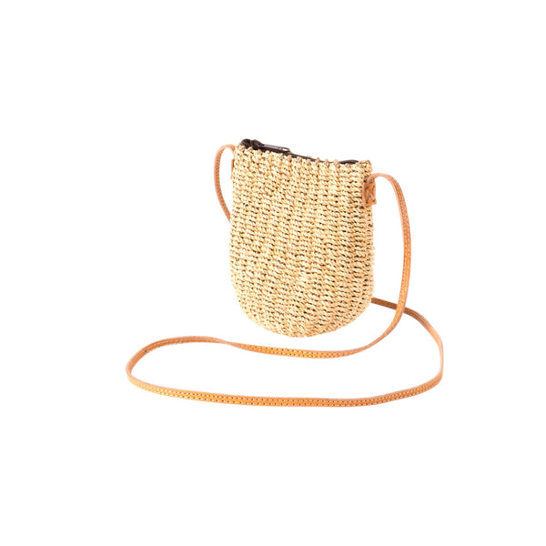 Straw Poof Crossbody