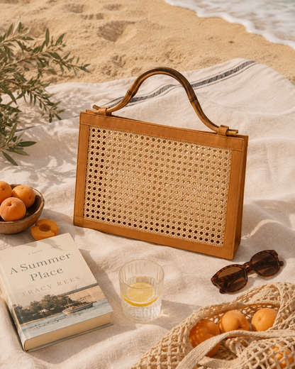 The Reece Wicker Cane Handbag