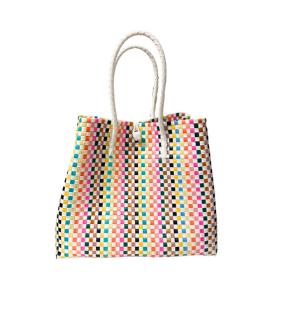 The Maxi Ella Handwoven Tote  · Recycled Plastic