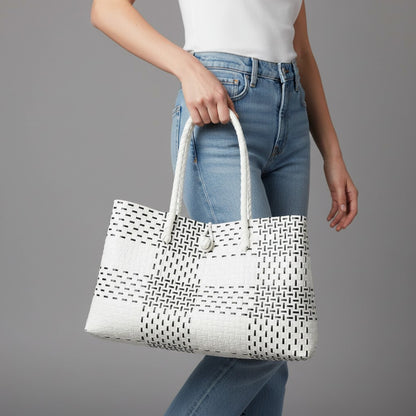 The Midi Piper Handwoven Tote · Recycled Plastic