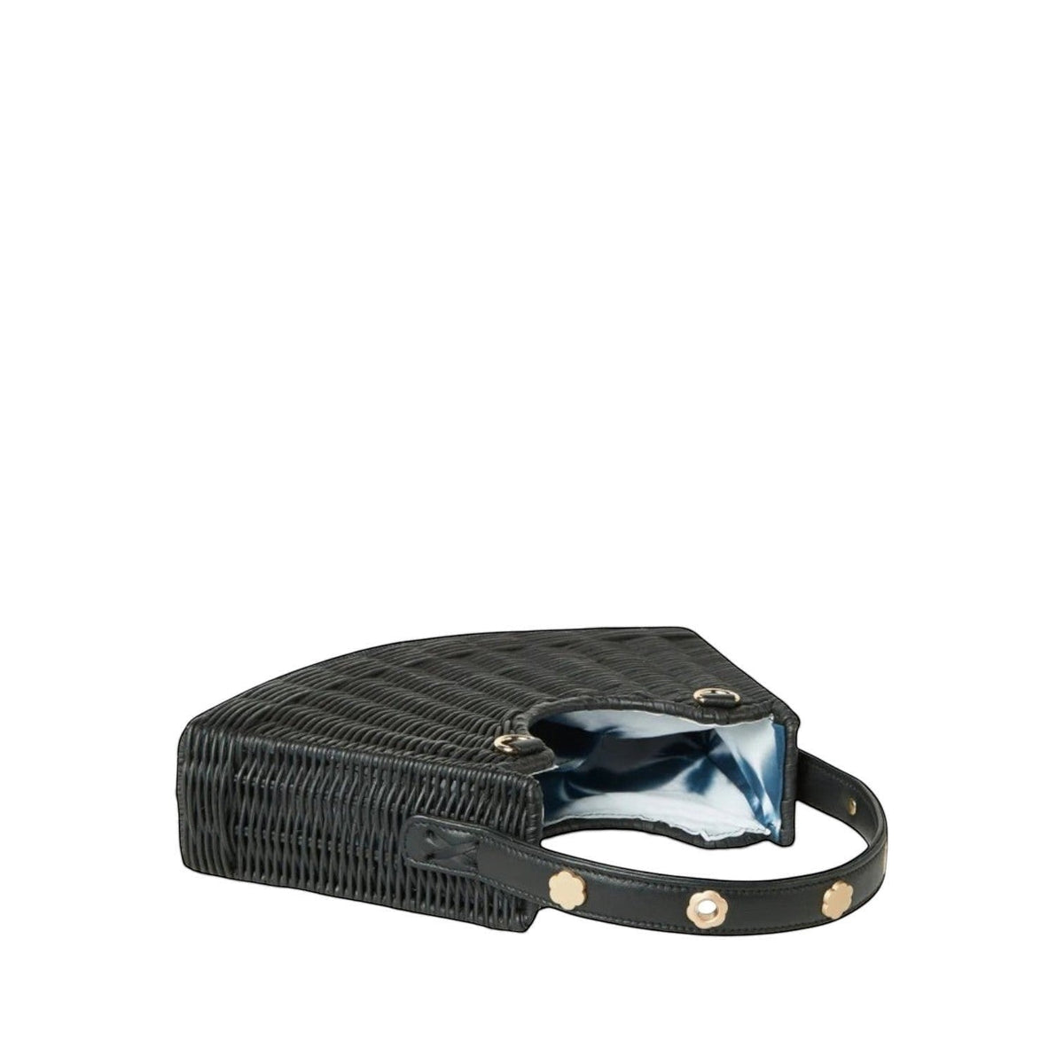 Tati Crescent Woven Handbag
