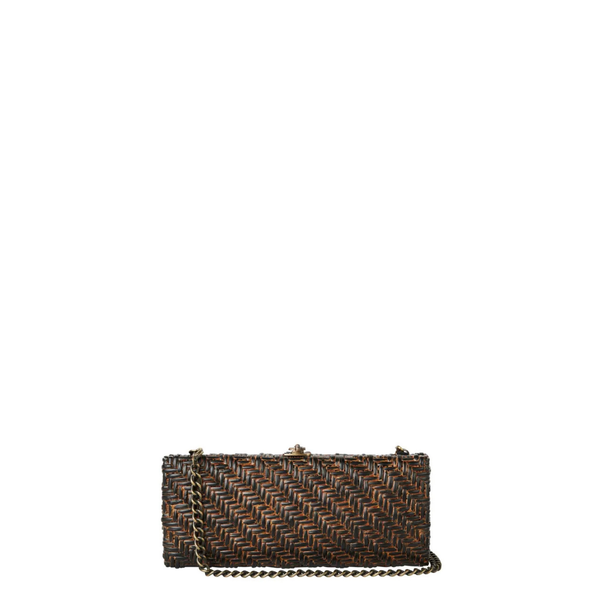 The Paula Woven Rattan Clutch