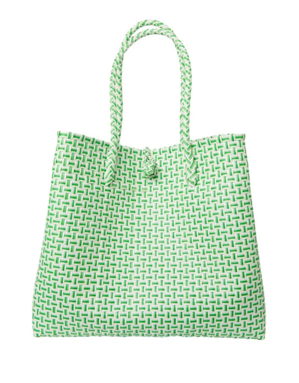The Maxi Ella Handwoven Tote  · Recycled Plastic