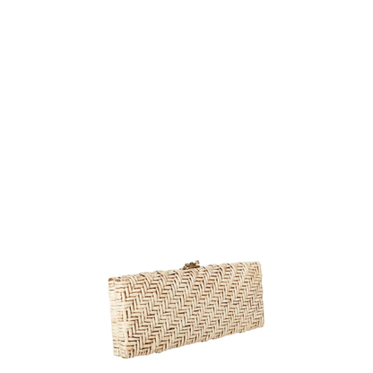The Paula Woven Rattan Clutch