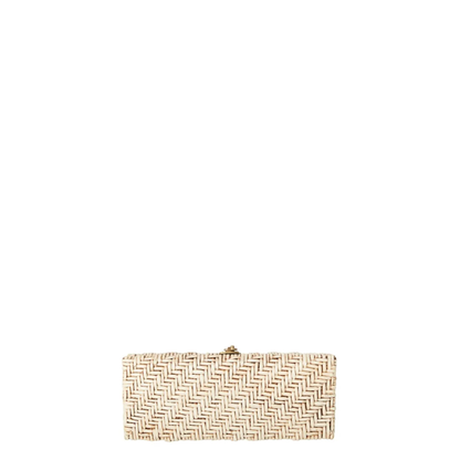 The Paula Woven Rattan Clutch