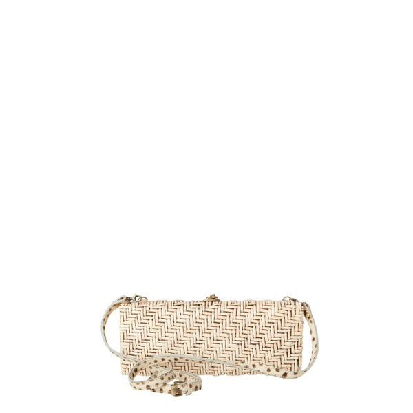 The Paula Woven Rattan Clutch