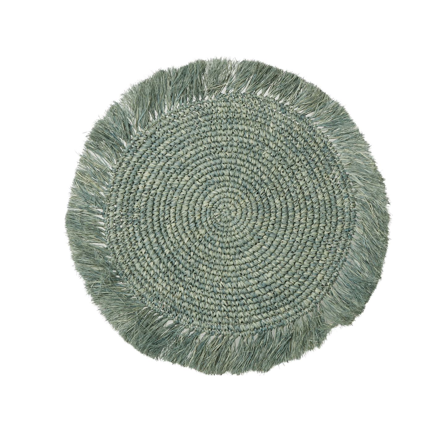 Woven Raffia Circular Placemats - Set of 4