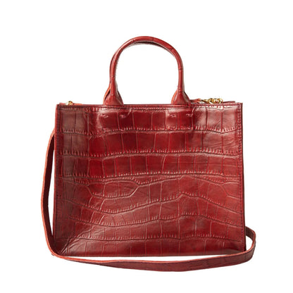 The Adelaide Leather Handbag Croc