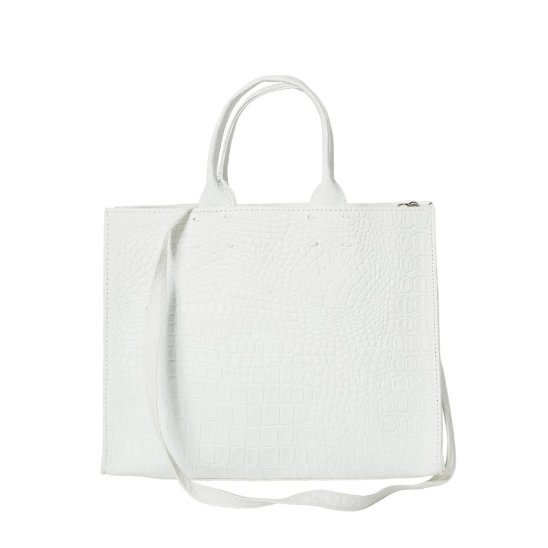 The Adelaide Leather Handbag Croc