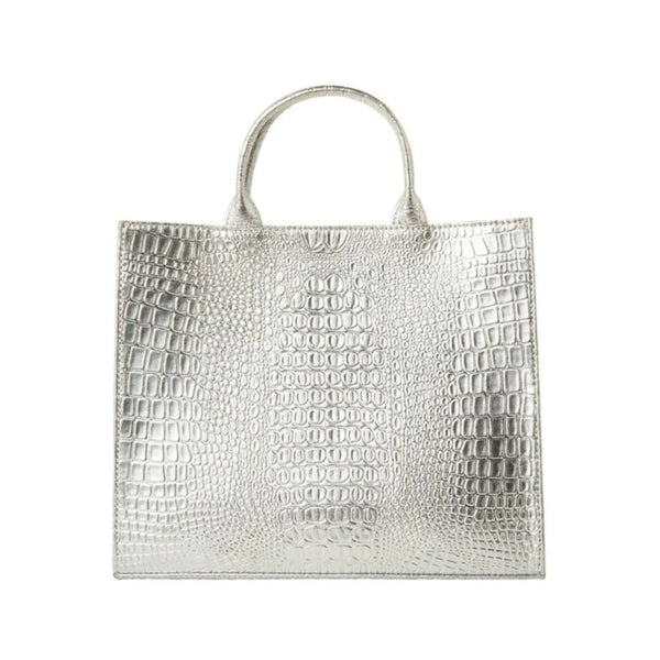 Adele metallic leather handbag