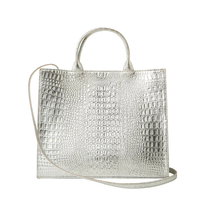 Adele metallic leather handbag